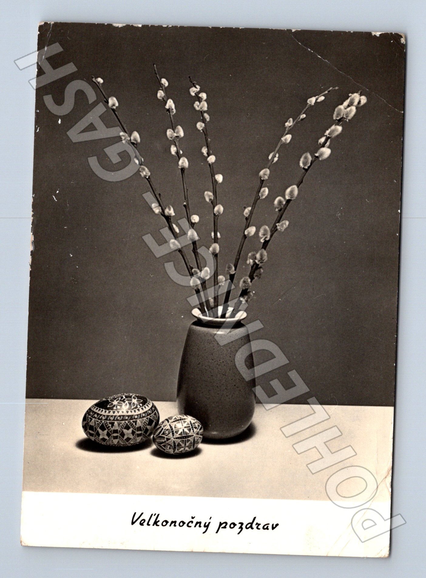 Pohlednice Velikonoční pozdrav vrbové proutky 1969 (M23872)