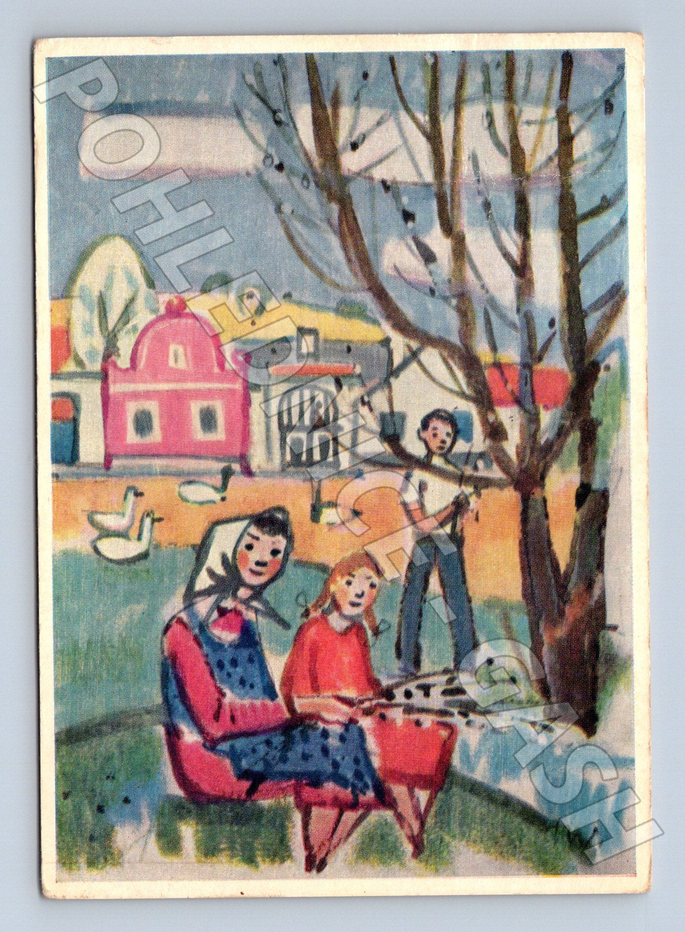 Pohlednice Velikonoce dětský motiv (M23877)