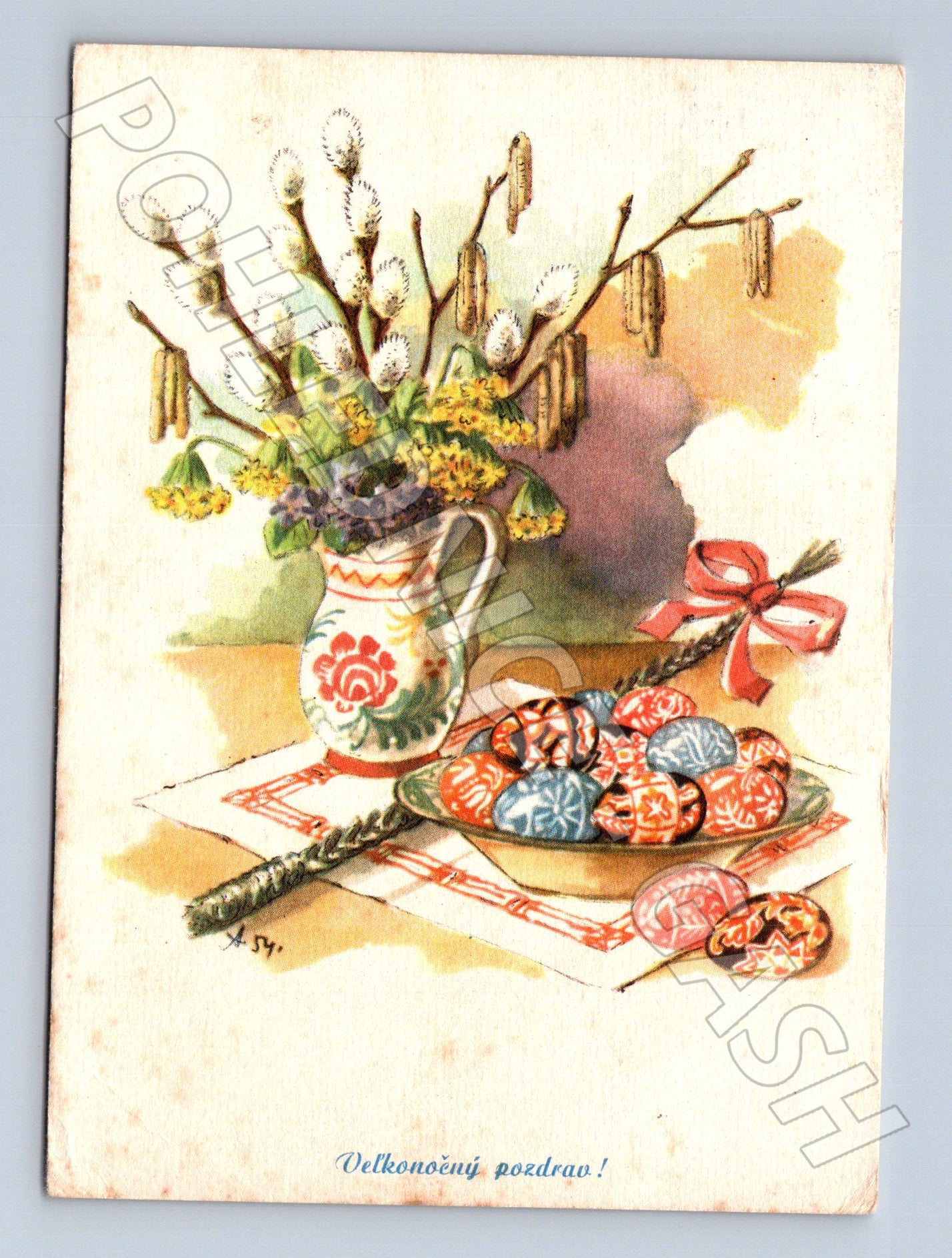 Pohlednice Československo Velikonoční motiv 1955 (M23881)