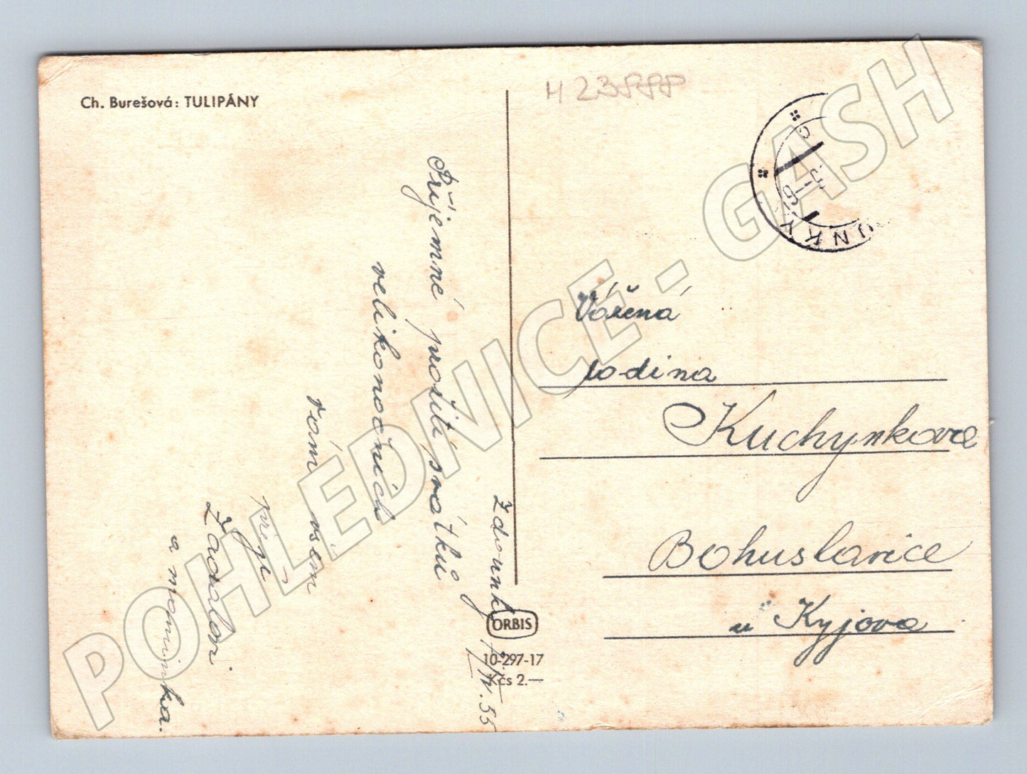Pohlednice Velikonoce, tulipány 1941 (M23888)