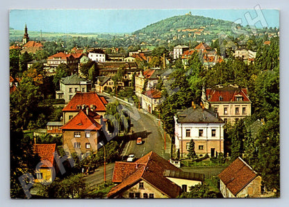 Pohlednice Varnsdorf celkový pohled Hrádek 1966 (M2389)