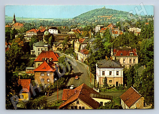 Pohlednice Varnsdorf celkový pohled Hrádek 1966 (M2389)