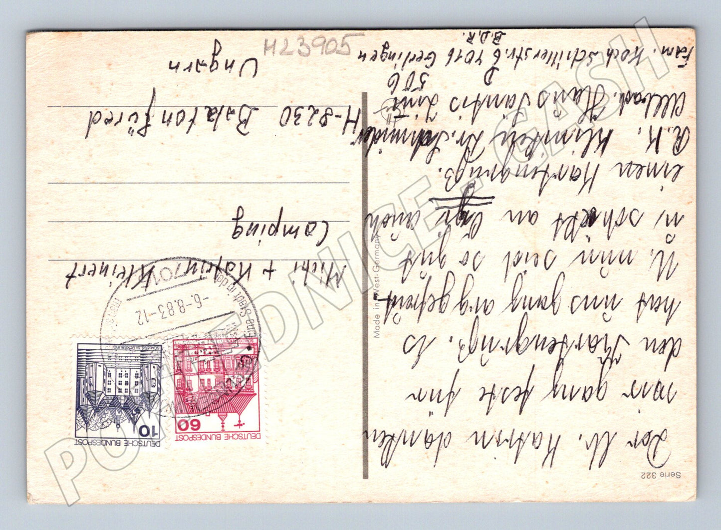 Pohlednice Maďarsko kůň s hříbětem 1983 (M23905)