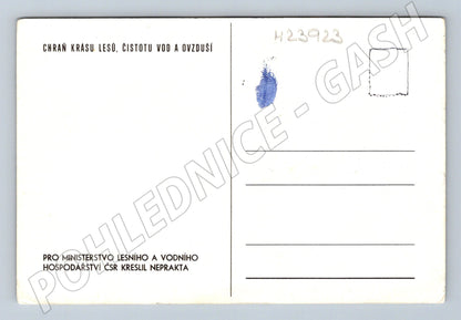Pohlednice ekologická karikatura Neprakta (M23923)