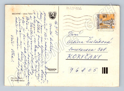 Pohlednice Bechyně multi-view 1981 (M23926)
