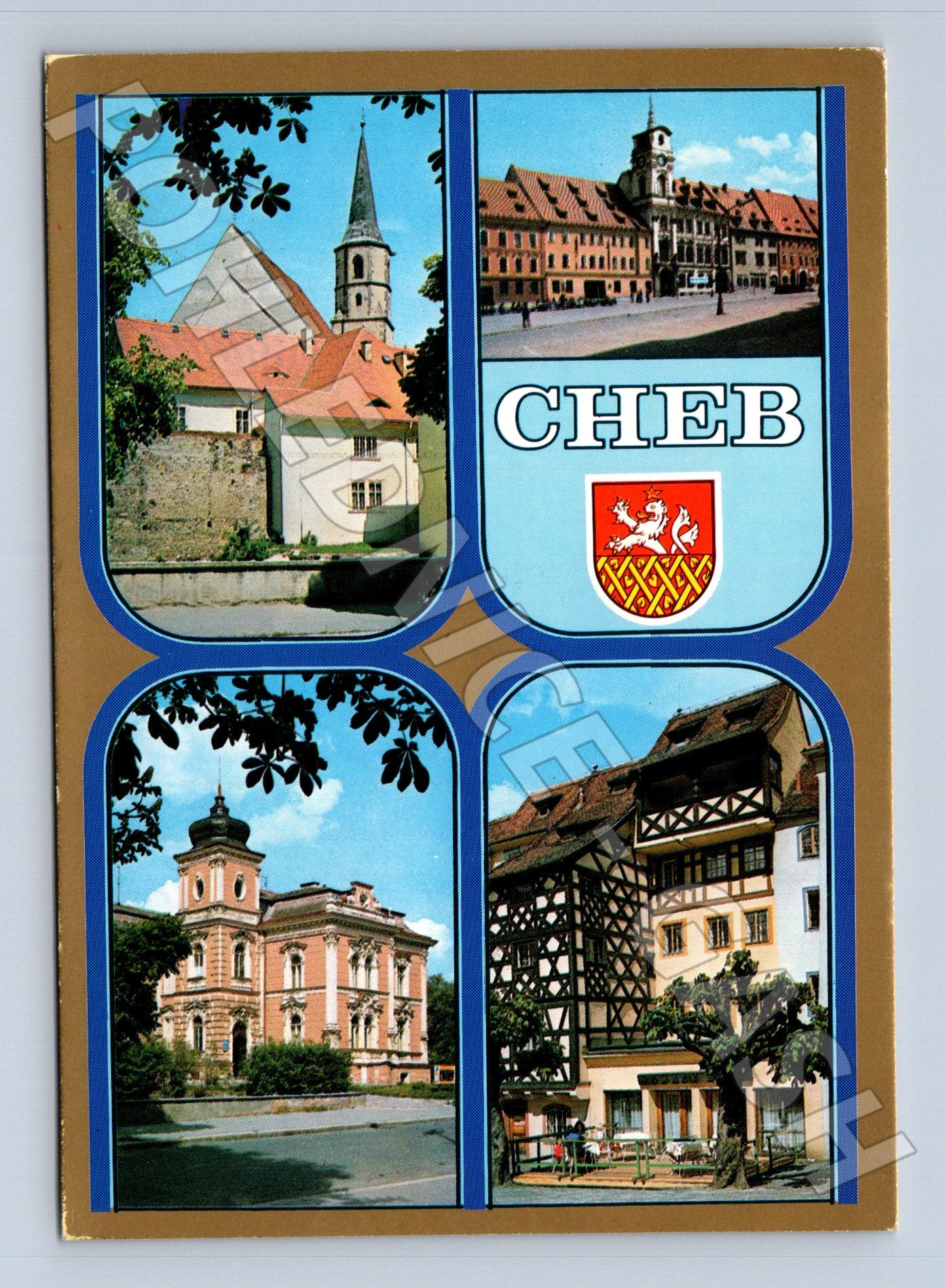 Pohlednice Cheb různé pohledy 1968 (M23927)