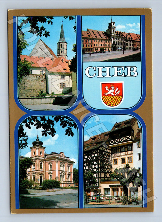 Pohlednice Cheb různé pohledy 1968 (M23927)