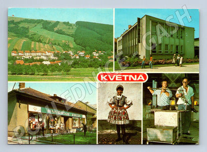 Pohlednice Květná Bílé Karpaty koláž (M23940)
