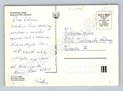 Pohlednice Mariánské Lázně Donbas 1978 (M23945)