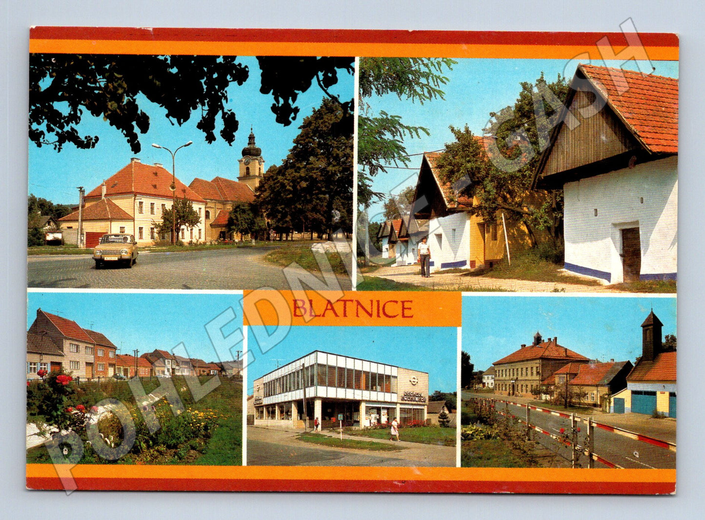 Pohlednice Blatnice různé pohledy 1972 (M23946)