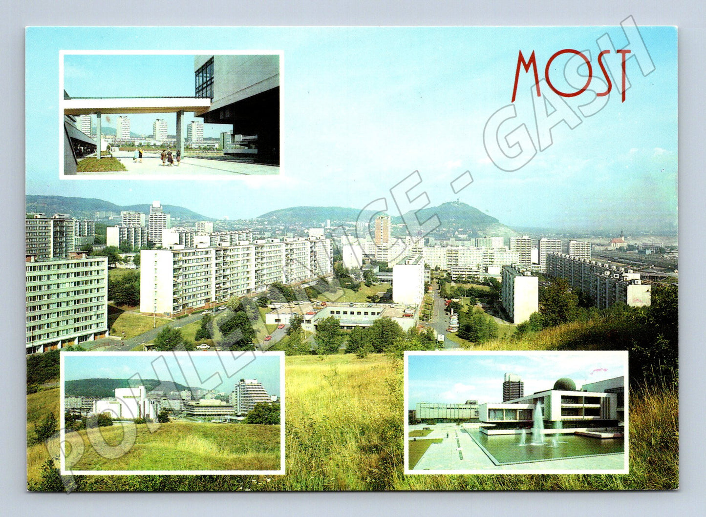 Pohlednice Most město moderní architektura 1988 (M23948)