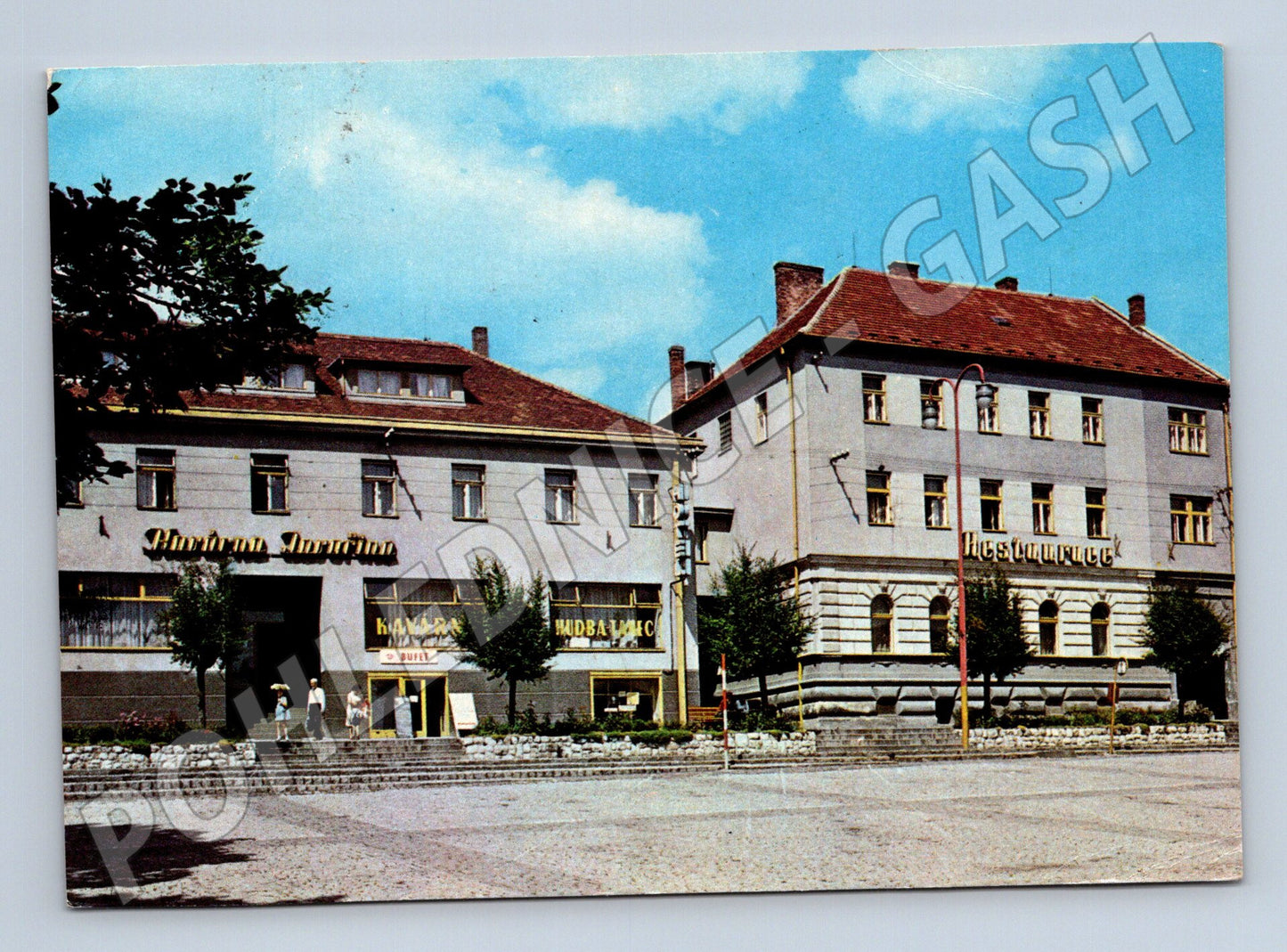 Pohlednice Uherský Brod Náměstí Míru 1972 (M23955)