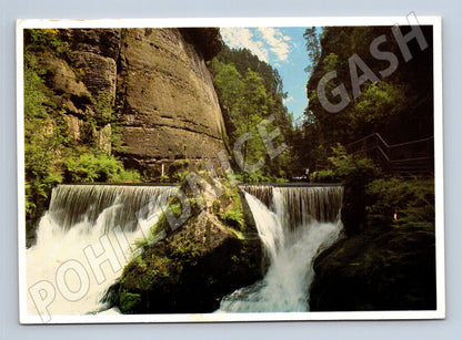 Pohlednice Hřensko Divoká soutěska vodopády 1995 (M23957)