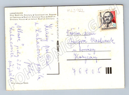Pohlednice Luhačovice Dům Bedřicha Smetany (M23962)