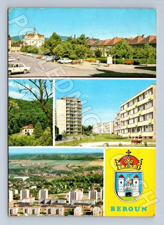 Pohlednice Beroun různé pohledy 1972 (M23964)