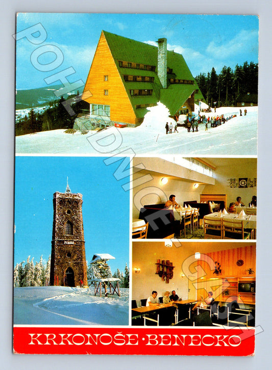 Pohlednice Krkonoše Benecko multi-pohled (M23965)