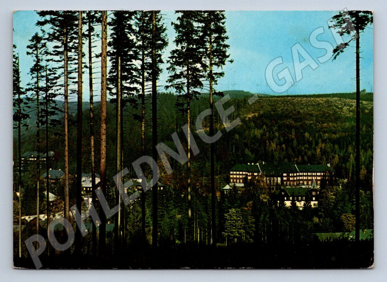 Pohlednice Karlova Studánka lázně raz 1970 (M2397)