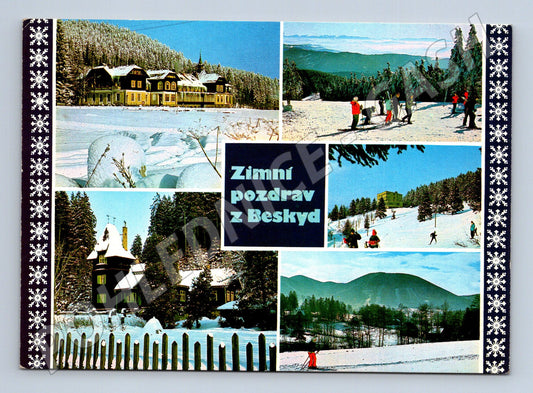 Pohlednice Beskydy zimní motiv 1980 (M23971)