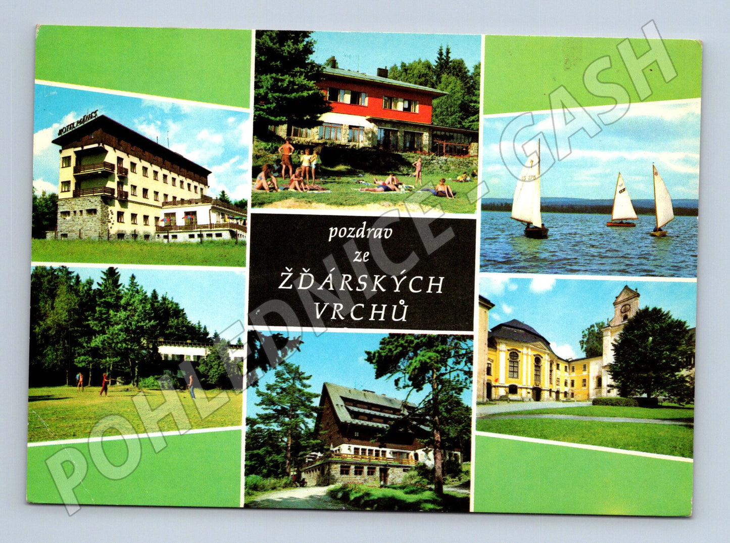 Pohlednice Žďárské vrchy vícepohledová 1976 (M23973)
