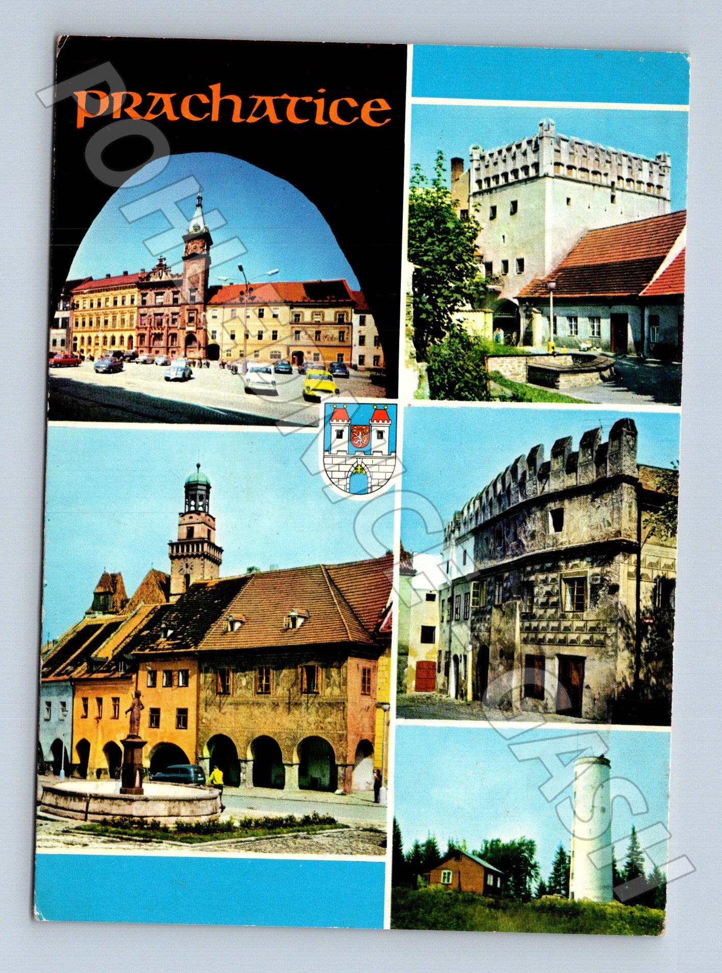 Pohlednice Prachatice záběry města (M23976)