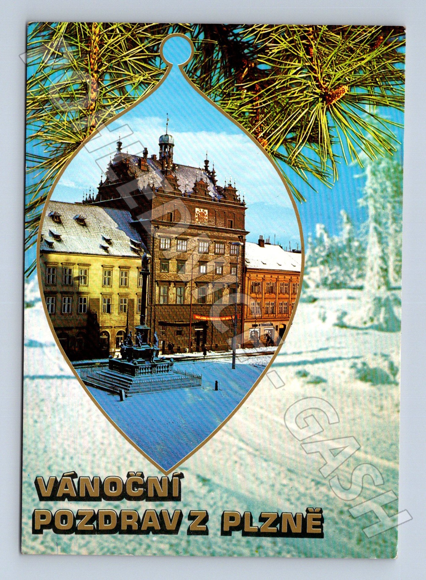 Pohlednice Plzeň Vánoční pozdrav 1981 (M23988)