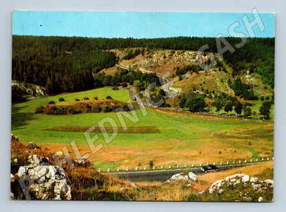 Pohlednice Moravský kras Vilémovice serpentýny 1970s (M23998)