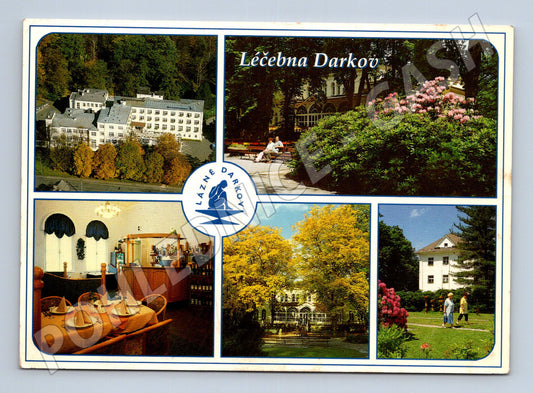 Pohlednice Léčebna Darkov koláž záběrů 1997 (M23999)