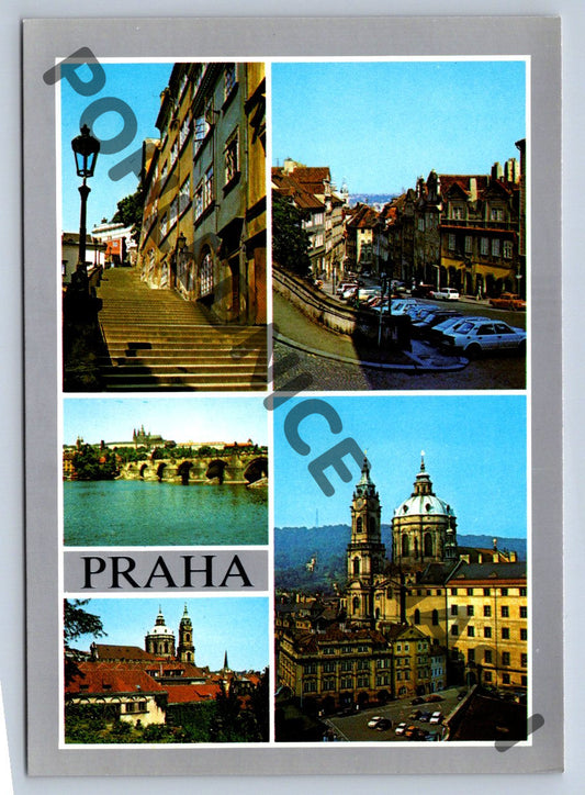 Pohlednice Praha - Hradčany, Nerudova, sv. Mikuláš (M240)