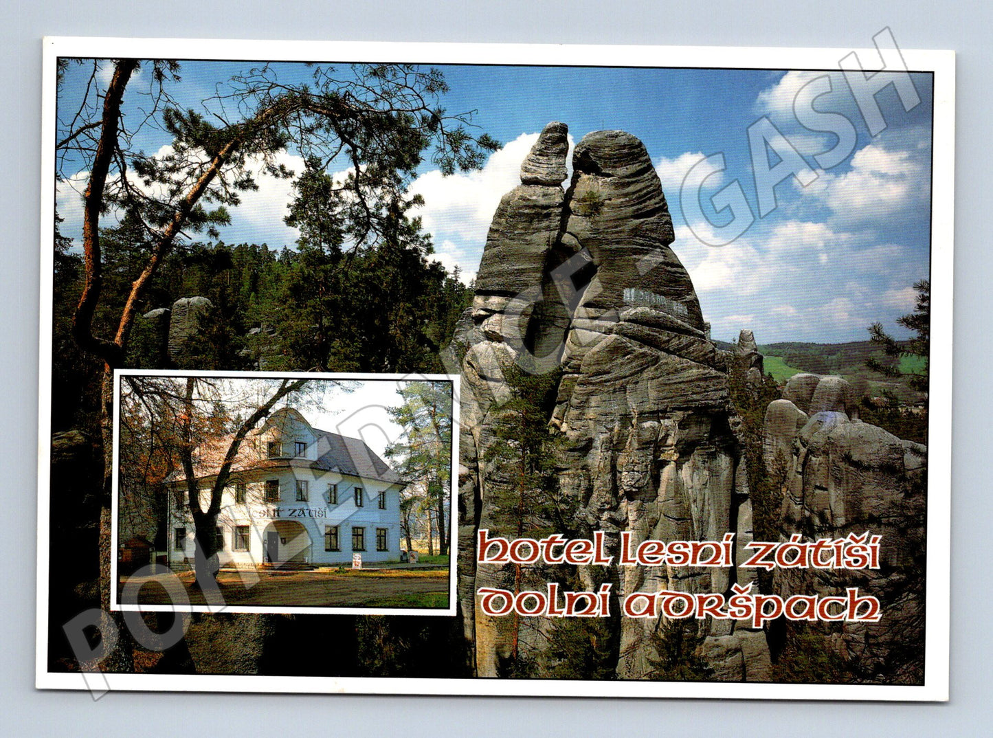 Pohlednice Dolní Adršpach Adršpašské skály hotel Lesní zátiší (M24004)