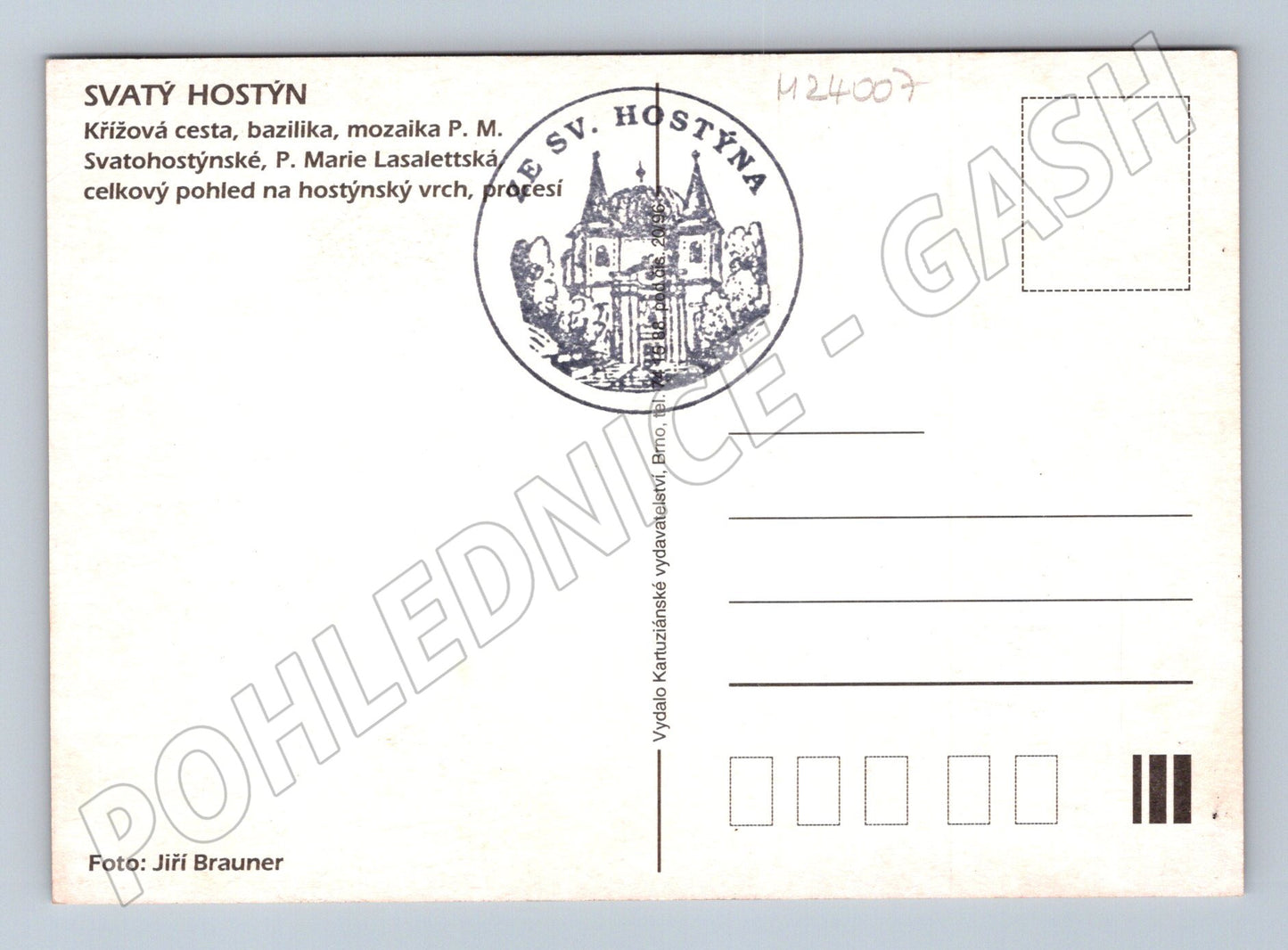 Pohlednice Svatý Hostýn poutní místo (M24007)
