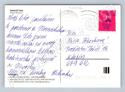 Pohlednice Propast Macocha jeskyně 2008 (M24012)