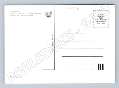 Pohlednice Senetářov Kaple sv. Josefa 1971 (M24014)