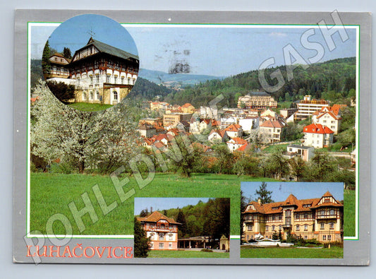 Pohlednice Luhačovice multiview 1993 (M24020)