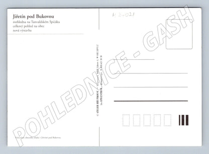 Pohlednice Jiřetín pod Bukovou rozhledna a obec (M24021)