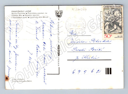 Pohlednice Františkovy Lázně multi-motiv 1982 (M24024)