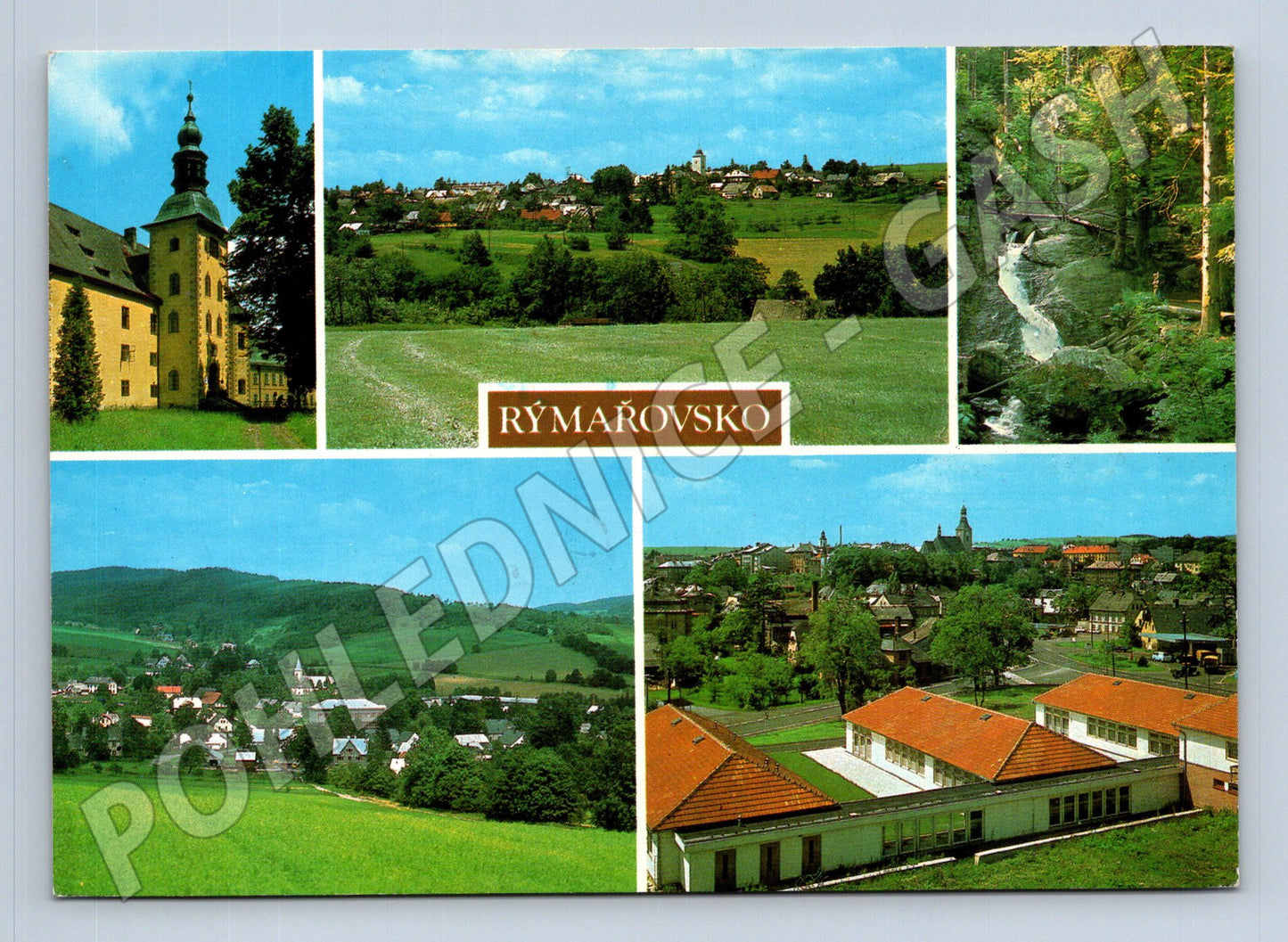 Pohlednice Rýmařovsko různé pohledy 1982 (M24031)