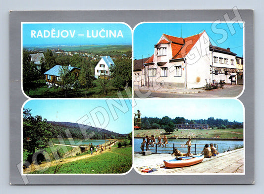 Pohlednice Radějov Lučina koláž 1969 (M24040)