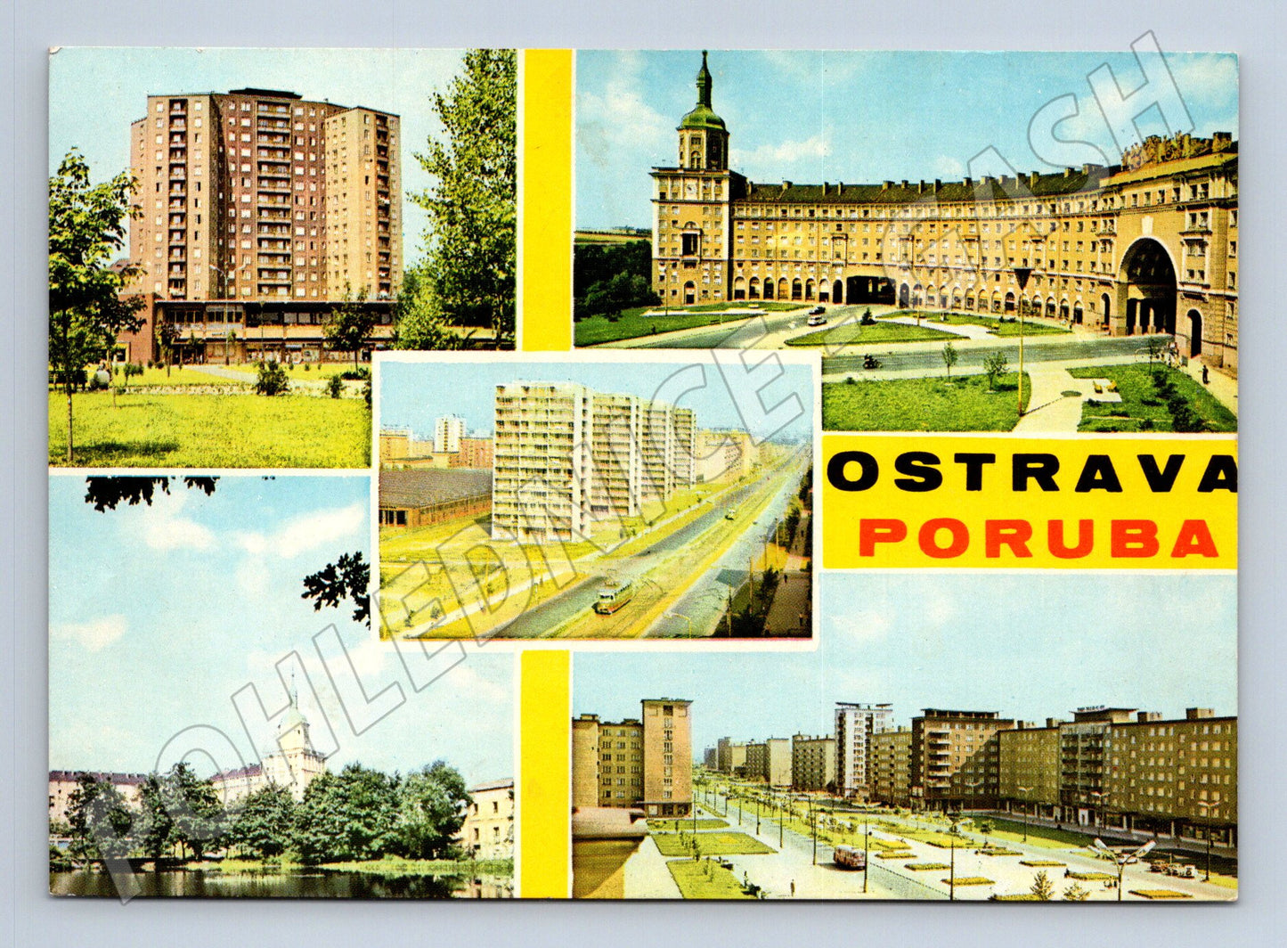 Pohlednice Ostrava Poruba moderní zástavba (M24045)