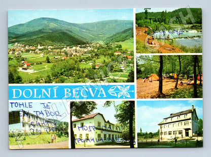 Pohlednice Dolní Bečva Beskydy více záběrů 1977 (M24046)