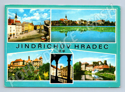Pohlednice Jindřichův Hradec multi-view 1968 (M24047)