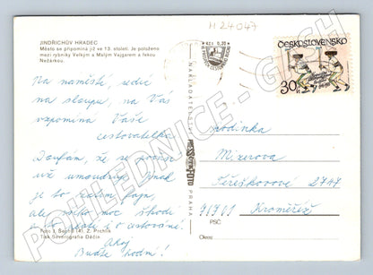 Pohlednice Jindřichův Hradec multi-view 1968 (M24047)