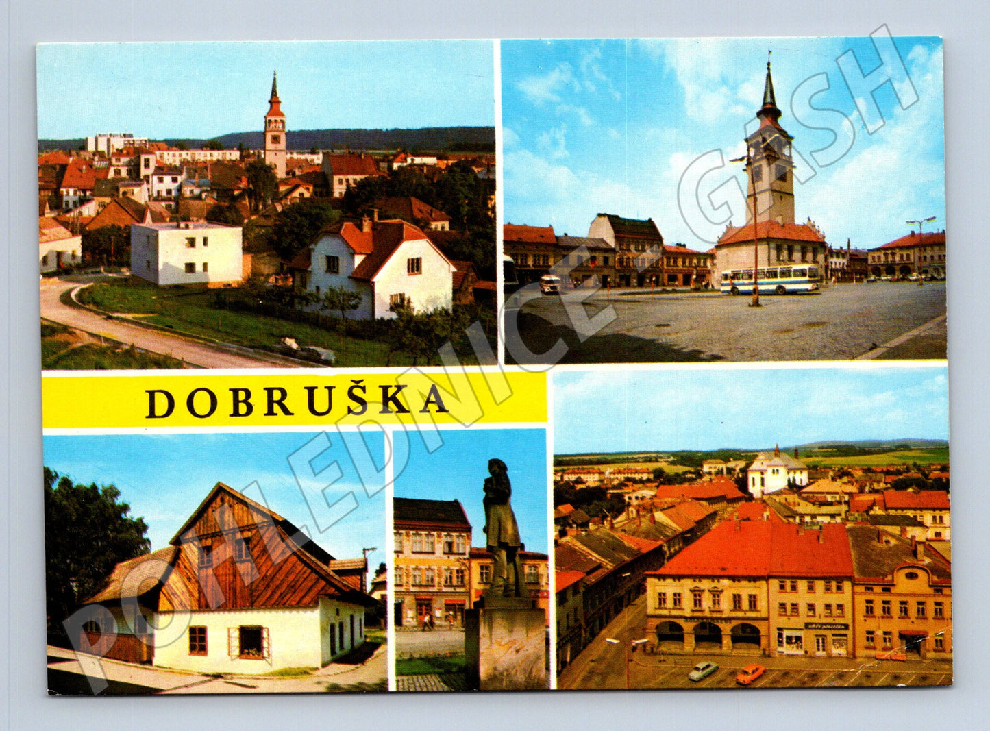 Pohlednice Dobruška koláž 60. léta (M24050)