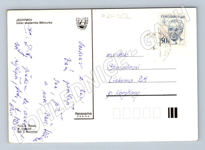 Pohlednice Jáchymov Ústav akademika Běhounka 196x (M24052)