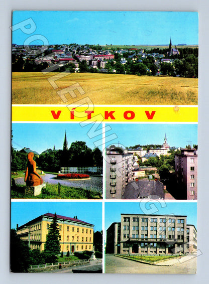 Pohlednice Vítkov koláž pohledů 1983 (M24054)