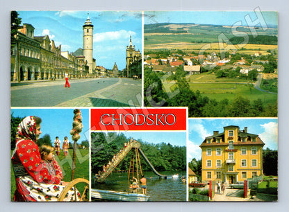 Pohlednice Chodsko Domažlice více záběrů 1981 (M24064)