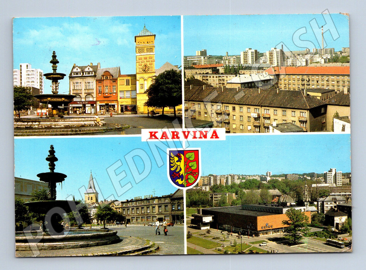 Pohlednice Karviná různé pohledy 1983 (M24066)