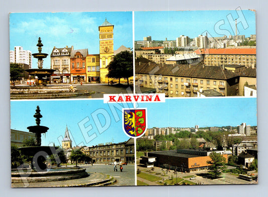 Pohlednice Karviná různé pohledy 1983 (M24066)