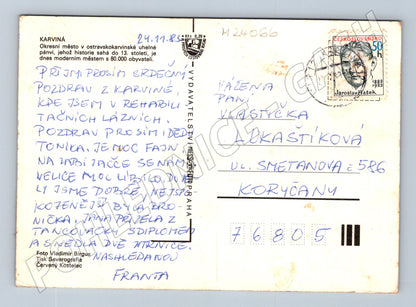 Pohlednice Karviná různé pohledy 1983 (M24066)