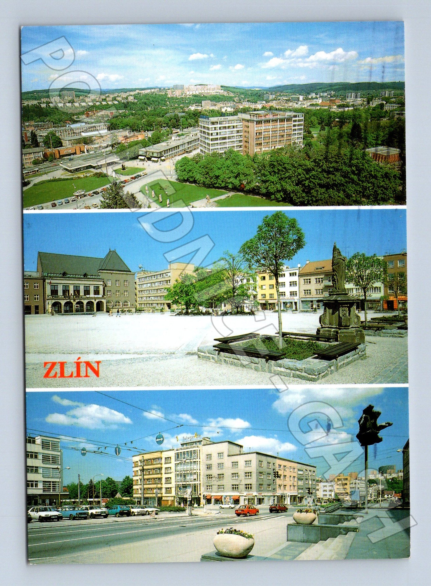 Pohlednice Zlín náměstí Míru centrum 2007 (M24074)