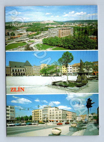 Pohlednice Zlín náměstí Míru centrum 2007 (M24074)
